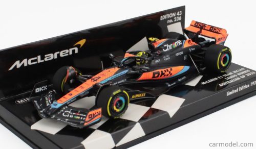 McLAREN  F1  MCL60 TEAM McLAREN N 4 AUSTRALIAN GP 2023 LANDO NORRIS  ORANGE BLACK BLUE