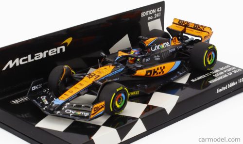 McLAREN  F1  MCL60 TEAM McLAREN N 81 HUNGARIAN GP 2023 OSCAR PIASTRI  WHITE ORANGE BLACK