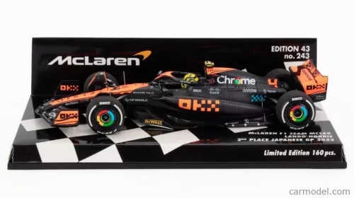 McLAREN  F1  MCL60 TEAM McLAREN N 4 2nd JAPAN GP 2023 LANDO NORRIS  WHITE ORANGE BLACK