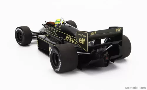 LOTUS  F1  98T RENAULT TURBO N 12 SEASON DIRTY VERSION 1986 AYRTON SENNA  BLACK GOLD