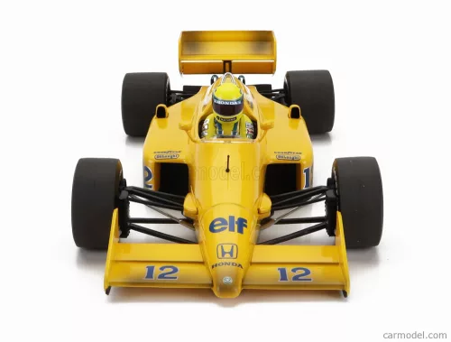 LOTUS  F1  HONDA 99T N 12 WINNER MONACO GP DIRTY VERSION 1987 AYRTON SENNA - FIRST VICTORY F1 MONACO GP  YELLOW