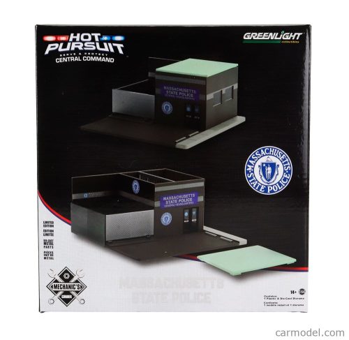 ACCESSORIES  SET OFFICINA GARAGE MECHANIC'S CORNER PURSUIT CENTRAL COMMAND MASSACHUSETTS HIGHWAY PATROL STATION  BROWN GREEN