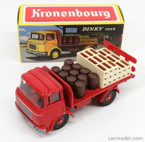 BERLIET  GAK TRUCK - BEER KRONENBOURG - PLATEAU BRASSEUR - BIRRA - 1970  RED