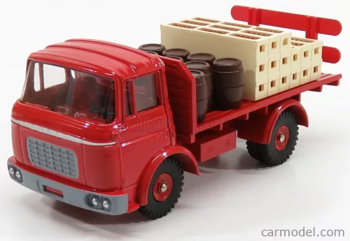 BERLIET  GAK TRUCK - BEER KRONENBOURG - PLATEAU BRASSEUR - BIRRA - 1970  RED