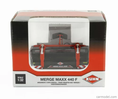 KUHN  MERGE MAAXX 440 F - ANDANATORE A TAPPETO FRONTALE  RED SILVER BLACK