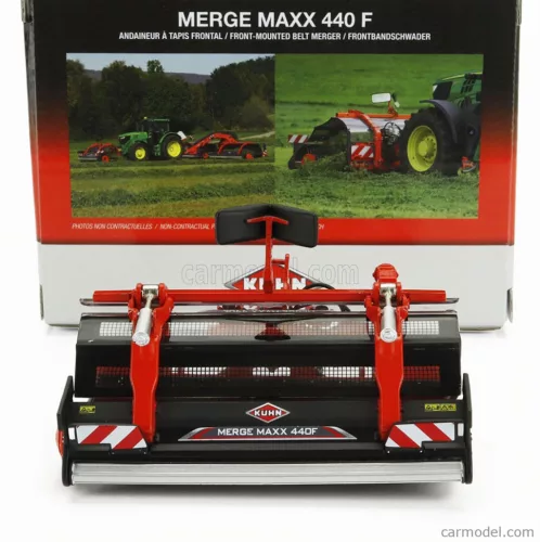 KUHN  MERGE MAAXX 440 F - ANDANATORE A TAPPETO FRONTALE  RED SILVER BLACK