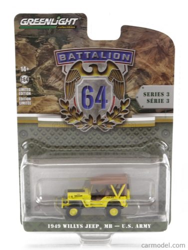 JEEP  WILLYS MB 545th MILITARY POLICE COMPANY 1949  YELLOW