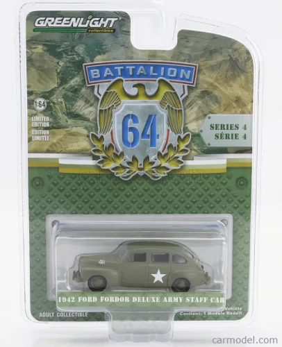 FORD USA  DELUXE ARMY STAFF CAR 1942  MILITARY GREEN