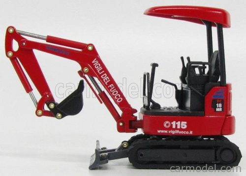 KOMATSU  PC18 - RUSPA CINGOLATA - CRANE FIRE ENGINE  RED BLACK