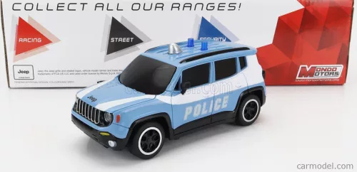 JEEP  RENEGADE POLICE 2017  LIGHT BLUE WHITE - távirányítós autó