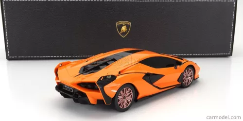 LAMBORGHINI  SIAN FKP 37 HYBRID 2020  ORANGE BLACK - TÁVIRÁNYÍTÓS AUTÓ