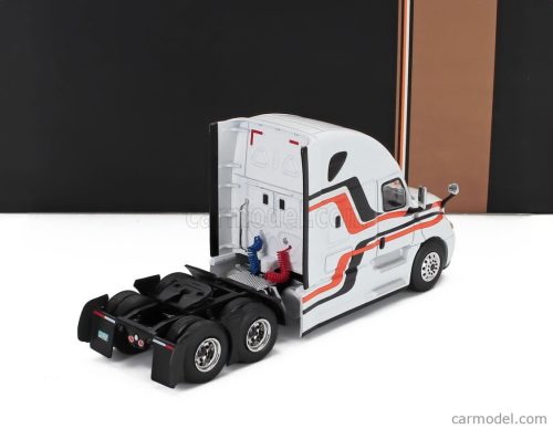 FREIGHTLINER  CASCADIA TRACTOR TRUCK 3-ASSI 2018  WHITE ORANGE BLACK