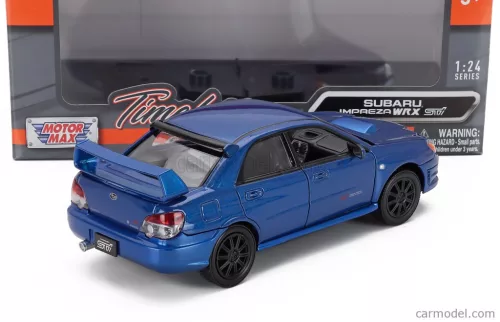 SUBARU  IMPREZA WRX STi 2003 - BLACK WHEELS  BLUE MET