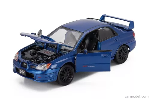 SUBARU  IMPREZA WRX STi 2003 - BLACK WHEELS  BLUE MET