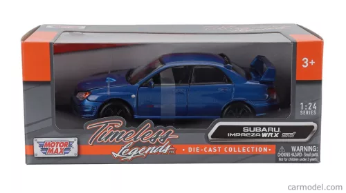 SUBARU  IMPREZA WRX STi 2003 - BLACK WHEELS  BLUE MET