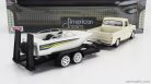 CHEVROLET  C-10 FLEETSIDE PICK-UP WITH TRAILER + BOAT 1966  CREAM WHITE