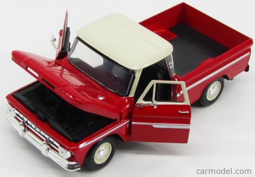 CHEVROLET  C-10 FLEETSIDE PICK-UP 1966  RED IVORY