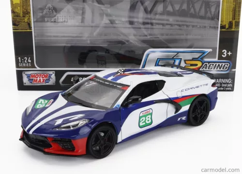 CHEVROLET  CORVETTE C8 N 28 RACING 2020  WHITE BLUE