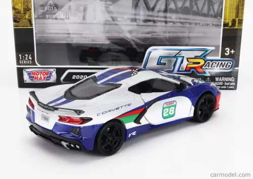 CHEVROLET  CORVETTE C8 N 28 RACING 2020  WHITE BLUE