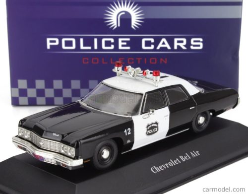 CHEVROLET  BEL AIR POLICE CITY OF NORWICH 1973  BLACK WHITE