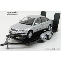   ACCESSORIES  CARRELLO TRASPORTO AUTO 2-ASSI - CAR TRANSPORTER TRAILER  BLACK SILVER