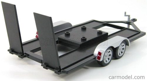 ACCESSORIES  CARRELLO TRASPORTO AUTO 2-ASSI - CAR TRANSPORTER TRAILER  BLACK SILVER