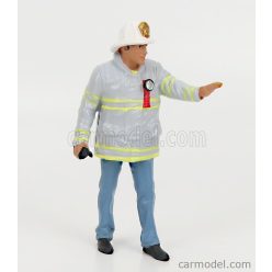 FIGURES  FIREFIGHTERS - FIRE CAPTAIN  GREY BLUE