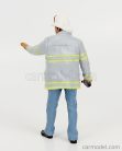 FIGURES  FIREFIGHTERS - FIRE CAPTAIN  GREY BLUE