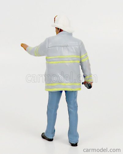 FIGURES  FIREFIGHTERS - FIRE CAPTAIN  GREY BLUE