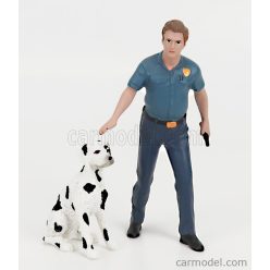 FIGURES  FIREFIGHTERS - FIRE DOG TRAINING  2 TONE BLUE