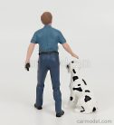 FIGURES  FIREFIGHTERS - FIRE DOG TRAINING  2 TONE BLUE