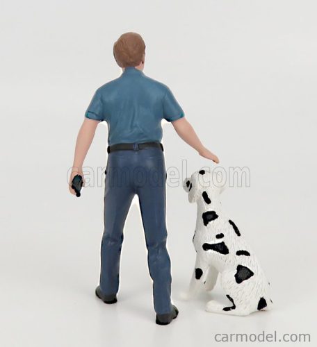 FIGURES  FIREFIGHTERS - FIRE DOG TRAINING  2 TONE BLUE
