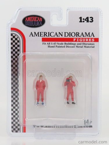 FIGURES  SET 2X MAN RACING LEGEND 70s  RED
