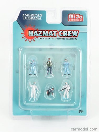 FIGURES  SET 6X HAZMAT CREW FIGURE  VARIOUS