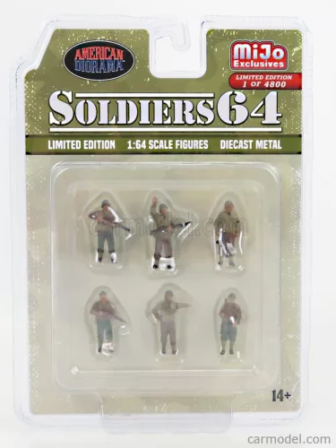 FIGURES  SET - SOLDIERS  MILITARY GREEN