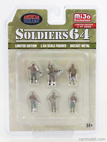 FIGURES  SET - SOLDIERS  MILITARY GREEN