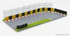 ACCESSORIES  DIORAMA GULF RACE TRACK  LIGHT BLUE ORANGE