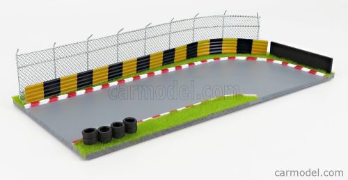 ACCESSORIES  DIORAMA GULF RACE TRACK  LIGHT BLUE ORANGE