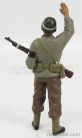 FIGURES  SOLDATO POLIZIOTTO MILITARE CON FUCILE - MILTARY POLICE SOLDIER I WITH RIFLE GUN  GREEN BROWN