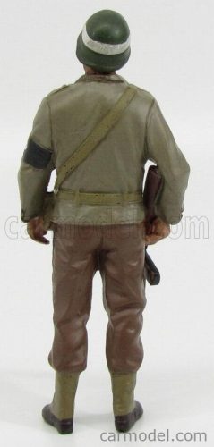 FIGURES  SOLDATO POLIZIOTTO MILITARE CON FUCILE - MILTARY POLICE SOLDIER III WITH RIFLE GUN  GREEN BROWN