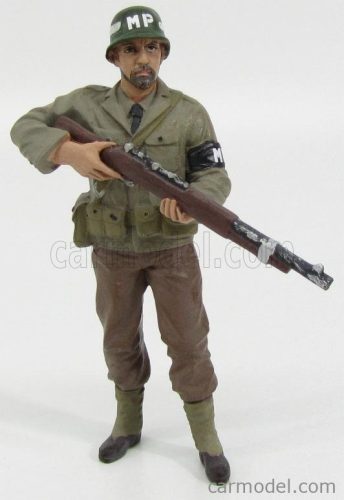 FIGURES  SOLDATO POLIZIOTTO MILITARE CON FUCILE - MILTARY POLICE SOLDIER IV WITH RIFLE GUN  GREEN BROWN