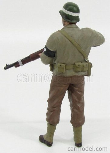 FIGURES  SOLDATO POLIZIOTTO MILITARE CON FUCILE - MILTARY POLICE SOLDIER IV WITH RIFLE GUN  GREEN BROWN