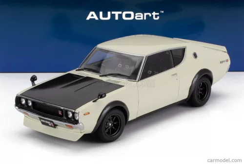 NISSAN  SKYLINE 2000 GT-R (KPGC110) TUNED VERSION COUPE 1973  WHITE BLACK