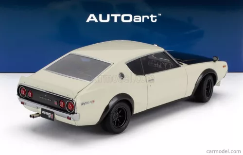 NISSAN  SKYLINE 2000 GT-R (KPGC110) TUNED VERSION COUPE 1973  WHITE BLACK
