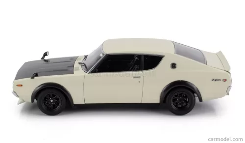 NISSAN  SKYLINE 2000 GT-R (KPGC110) TUNED VERSION COUPE 1973  WHITE BLACK