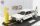 FIAT  131 PANORAMA SW 1981 - MOVIE - BIANCO ROSSO E VERDONE - WITH FURIO ZOCCANO FIGURE (CARLO VERDONE) AND SOS YELLOW COLUMN - CON VETRINA - WITH SHOWCASE  WHITE