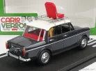 FIAT  1100D WITH  MIMMO FIGURE (CARLO VERDONE) 1981 BIANCO ROSSO E VERDONE MOVIE  GREY