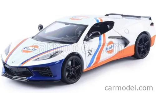 CHEVROLET  CORVETTE C8 N 52 GULF RACING 2020  WHITE BLUE ORANGE