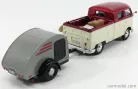 VOLKSWAGEN  T1 TYPE 2 DOUBLE CABINE WITH TRAILER 1962  RED CREAM