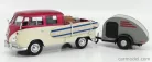 VOLKSWAGEN  T1 TYPE 2 DOUBLE CABINE WITH TRAILER 1962  RED CREAM